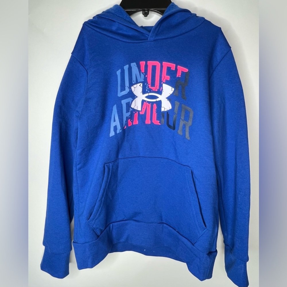Boys New Under Armour Pullover Hoodie Youth Medium